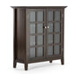 Acadian 39 Inch Wide Solid Wood Transitional Storage Cabinet