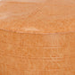 Brody 32 Inch Wide Round Coffee Table Pouf in Distressed