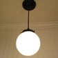 Milk Glass Globe Pendant Light | 6" or 8"
