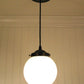 Milk Glass Globe Pendant Light | 6" or 8"