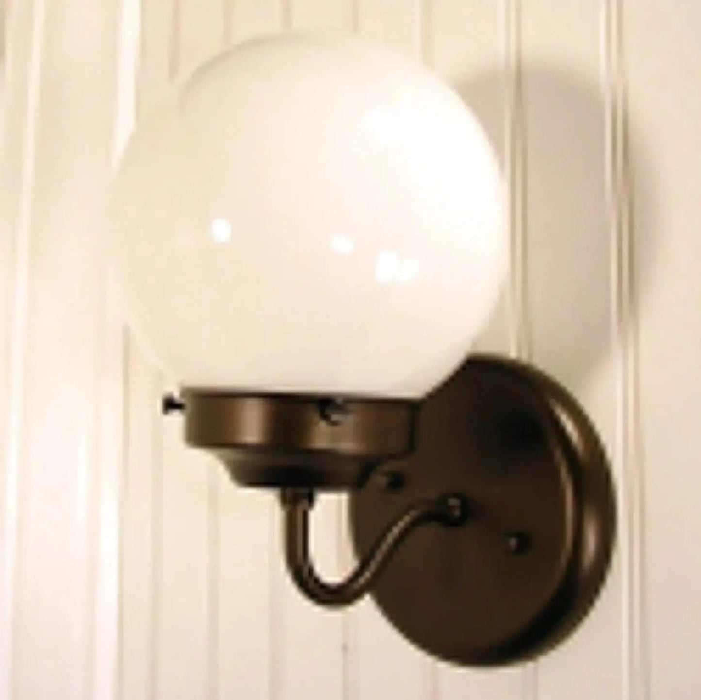 Milk Glass Globe Wall Sconce Light Fixture | 6"