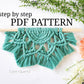 Macrame 12 inch half mandala PDF PATTERN.