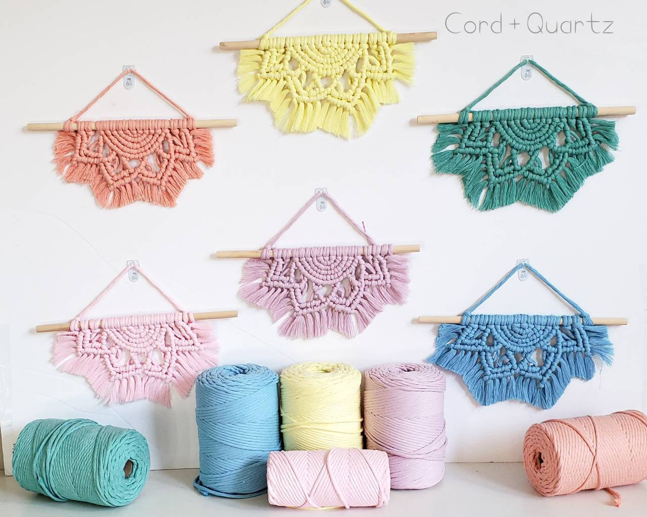 Macrame 12 inch half mandala PDF PATTERN.