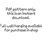 Macrame mandala pattern 'madam macrame'. Digital download.