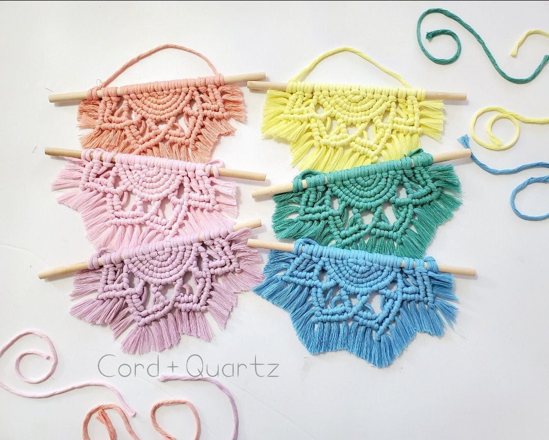 Macrame 12 inch half mandala PDF PATTERN.