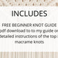 Beginner macrame wall hanging pdf pattern