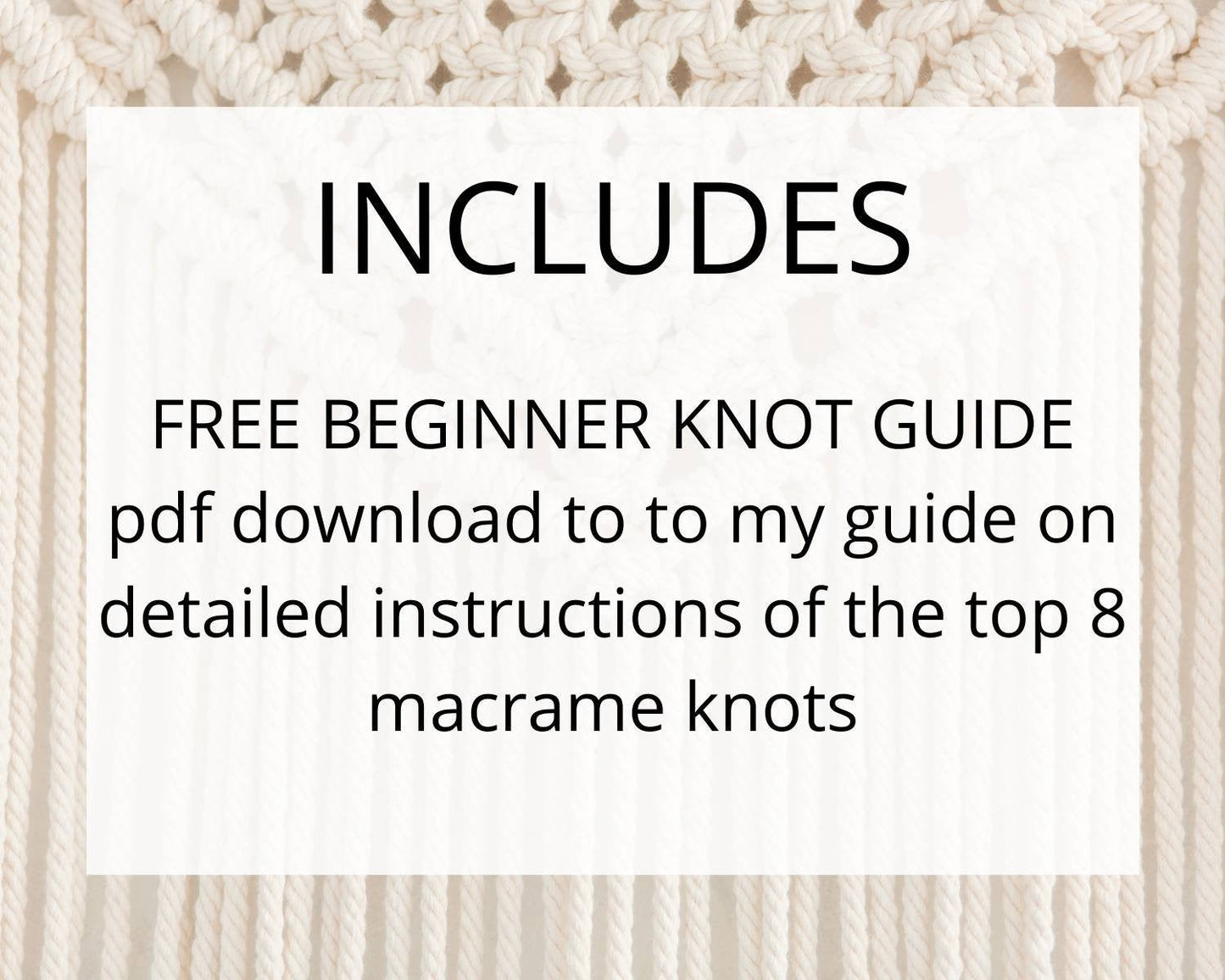 Beginner macrame wall hanging pdf pattern
