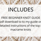 macrame lotus mandala pdf pattern. Digital download