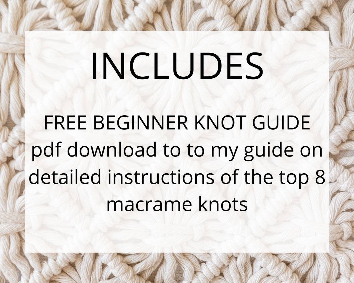 Macrame wall hanging pdf pattern