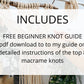 Macrame wall hanging pdf pattern "sweetheart"