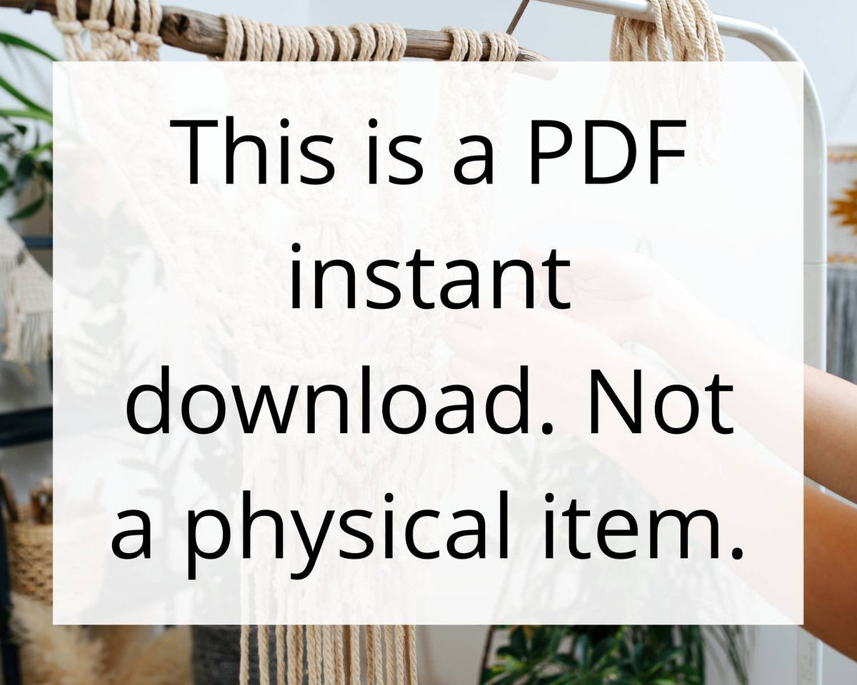 3 in 1 macrame heart valentines accessory PATTERN BUNDLE.