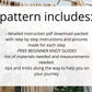 Macrame wall hanging pattern 'Stella'. Digital download.
