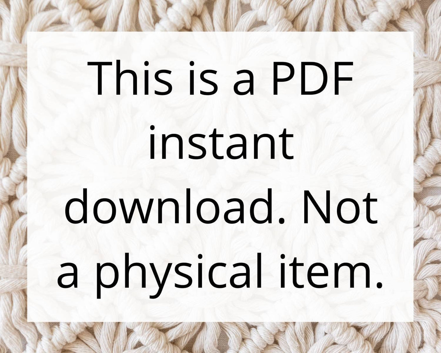 Macrame wall hanging pdf pattern