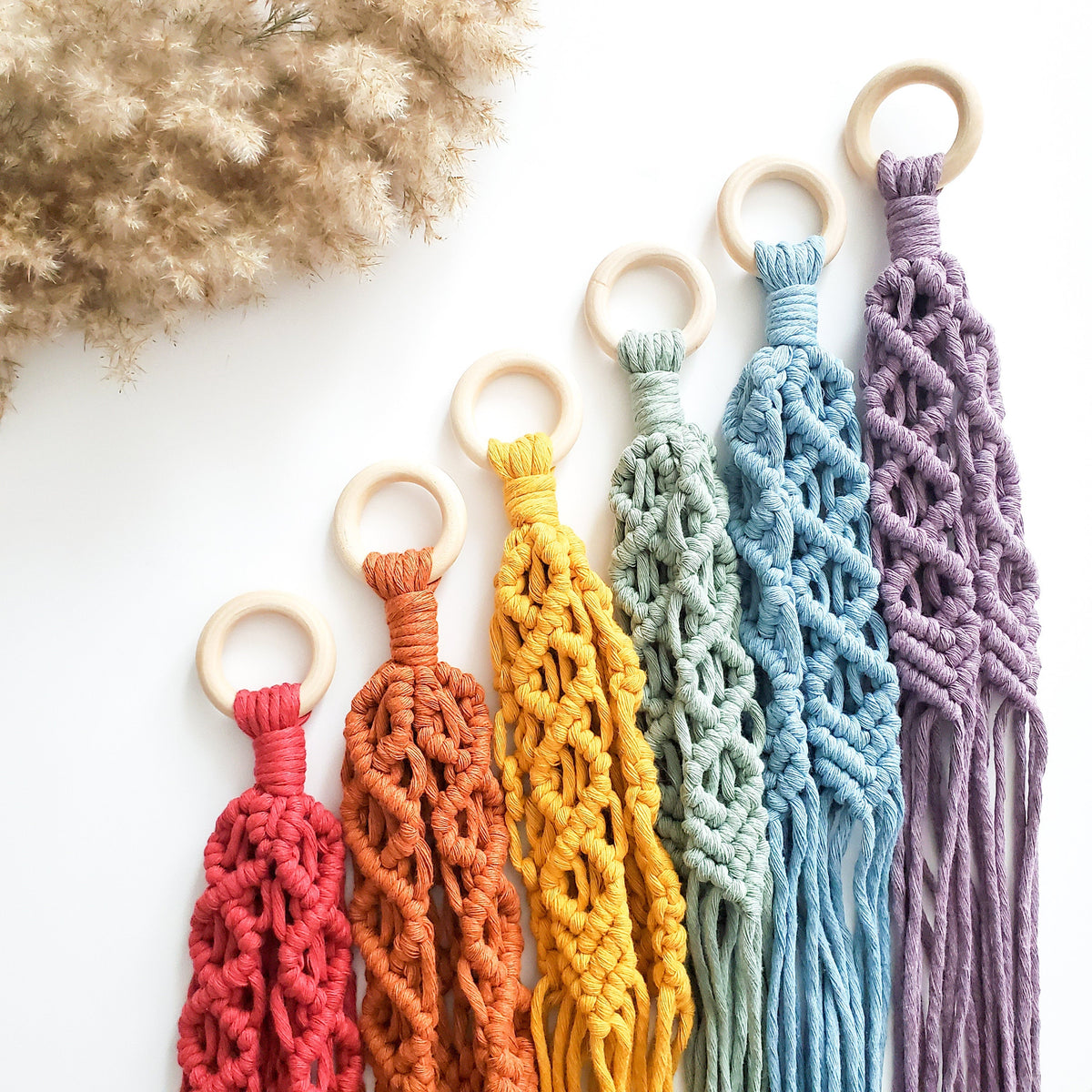 Handmade Macrame plant hangers Diamond style. Made to order.