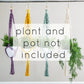 Handmade Macrame plant hangers Diamond style. Made to order.