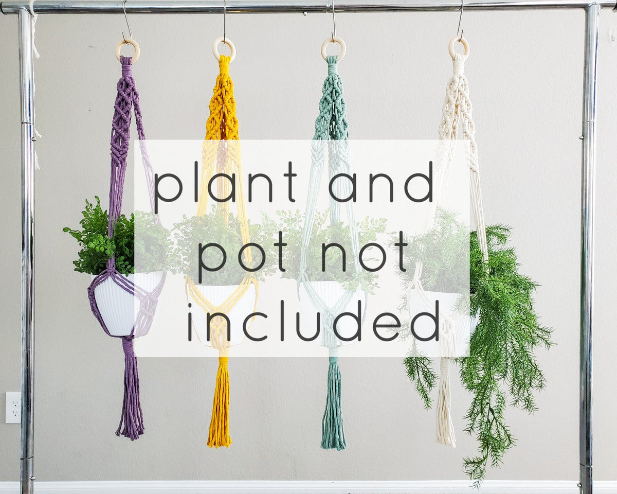 Macrame plant hangers.  Ready to ship.