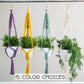 Handmade Macrame plant hangers Diamond style. Made to order.
