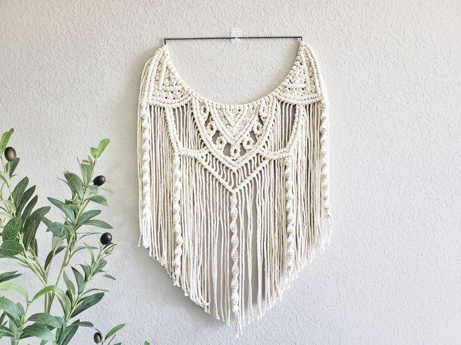 Semi circle macrame wall hanging