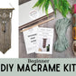 Beginner macrame wall hanging kit