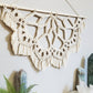 Large macrame half mandala wall hanging. Ready to ship.