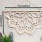 Large macrame half mandala wall hanging. Ready to ship.
