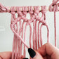 Macrame wall hanging pdf pattern "valentine"