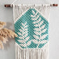 *Clearance* Hand painted macrame botanical wall hanging. Ready to ship.