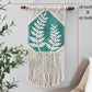 *Clearance* Hand painted macrame botanical wall hanging. Ready to ship.