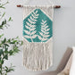 *Clearance* Hand painted macrame botanical wall hanging. Ready to ship.