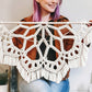Large macrame half mandala wall hanging. Ready to ship.