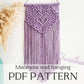 Macrame wall hanging pdf pattern "sweetheart"