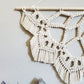 Large macrame half mandala wall hanging. Ready to ship.