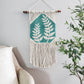 *Clearance* Hand painted macrame botanical wall hanging. Ready to ship.