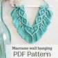 Macrame wall hanging pdf pattern