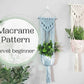 Beginner macrame wall hanging pdf pattern. Digital download