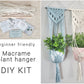 Macrame plant hanger DIY craft kit.