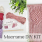 Beginner macrame heart wall hanging kit. Craft kits for adults and kids. Valentines day  craft kit.craft kit. Bohemian home and wall decor diy kit