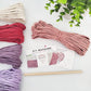 Beginner macrame heart wall hanging kit. Craft kits for adults and kids. Valentines day  craft kit.craft kit. Bohemian home and wall decor diy kit