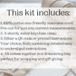 Macrame keychain DIY craft kit. Beginner Macrame kit.