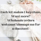 Macrame keychain DIY craft kit. Beginner Macrame kit.