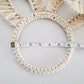Macrame bunny ears decor. Foldable ears.