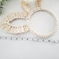 Macrame bunny ears decor. Foldable ears.