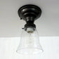 Seeded Glass Shade Flush Lighting