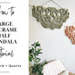 Large half mandala macrame pdf wall hanging pattern AND video tutorial. Advanced pattern.