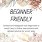 Macrame moon and crystal DIY KIT. Beginner tutorial and materials.