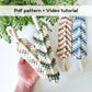 Macrame feather PDF pattern + Video tutorial. Beginner friendly macrame pattern