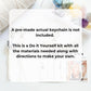 Macrame wrapped crystal keychain DIY craft kit.
