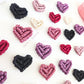 Macrame heart magnet pdf pattern.