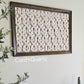 Extra large framed macrame wall hanging.