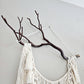 Macrame wall hanging on Manzanita branch.